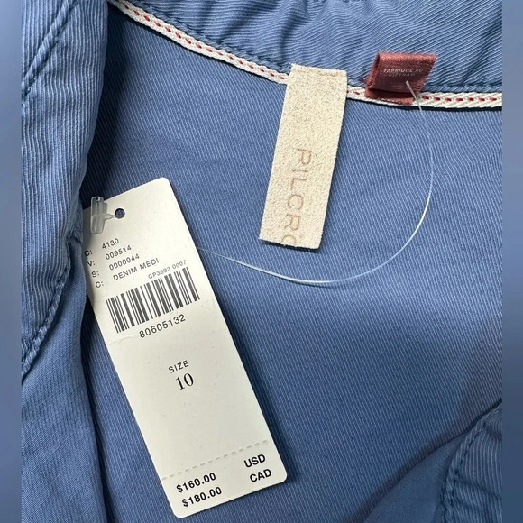 Anthropologie | Pilcro | Denim Collared Shirt Midi Dress Size 10 Medium M NWT - Picture 7 of 11